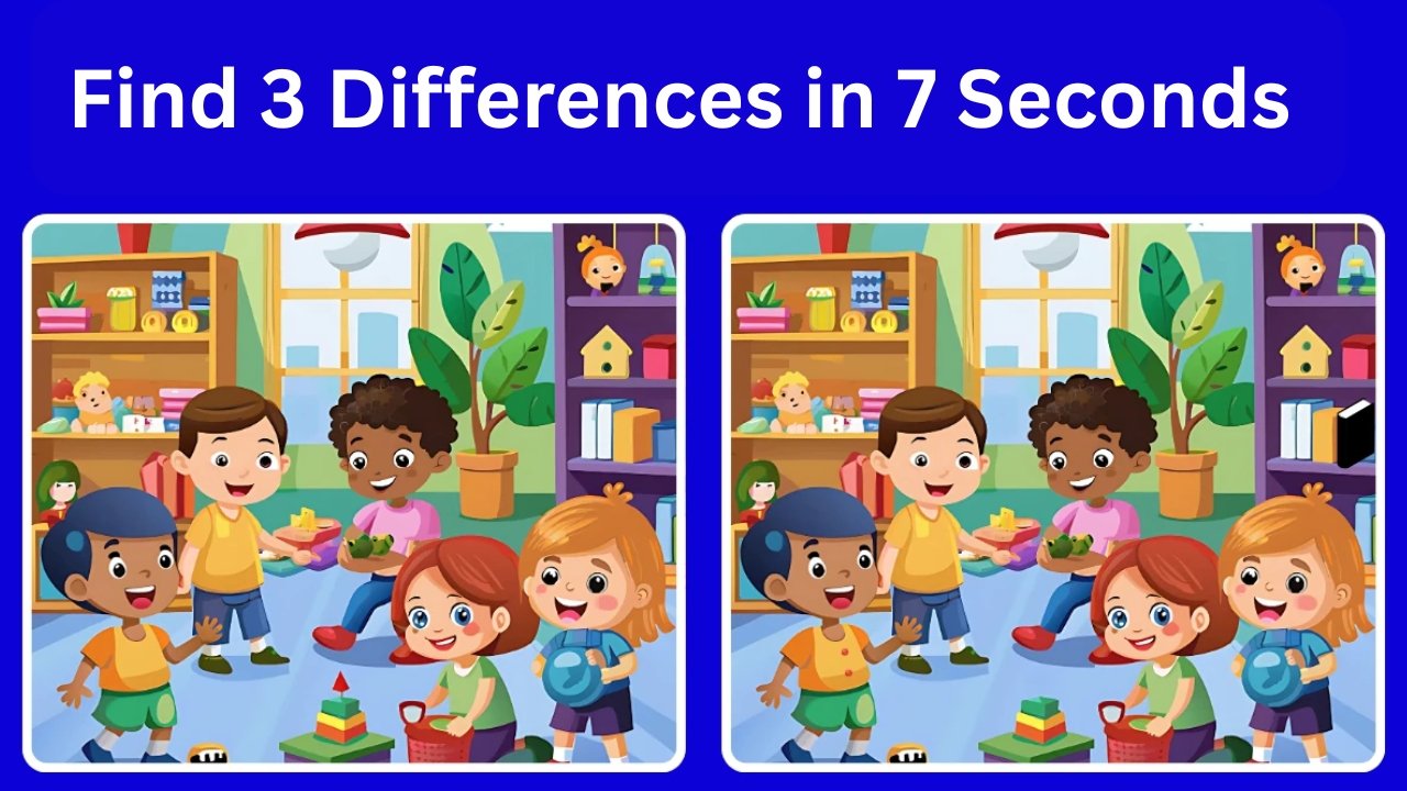 Optical Illusion Challenge: Find 3 Differences in 7 Seconds